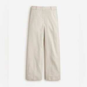 J Crew Petite Sydney pant in stretch linen blend BO806 P8 Ivory